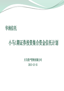 华润信托小马1期集合资金信托计划1215