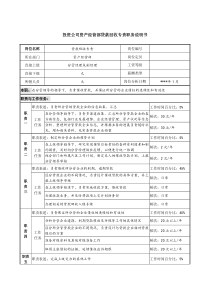 投资公司资产经营部贷款回收专责职务说明书