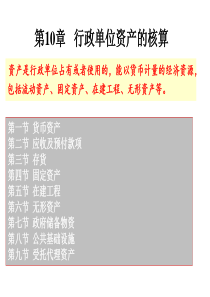 第10章行政单位资产的核算