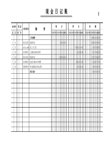 现金日记账-新