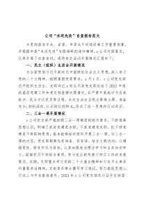 公司未巡先改自查报告范文三会一课发展党员党费企业工作汇报总结