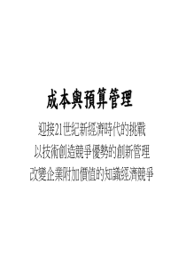 成本与预算