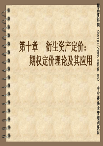 衍生资产定价——期权定价理论及其应用