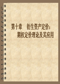 衍生资产定价：期权定价理论及其应用