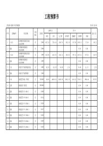 漯河预算模板格式