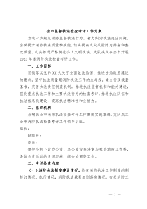 全市监督执法检查考评工作方案