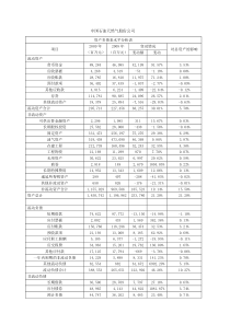 资产负债表水平分析表