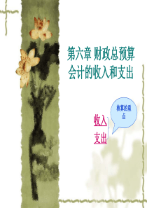 第六章 财政总预算