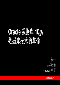 Oracle数据库10g－数据库技术的革命