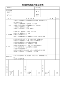 各类机械设备检查验收表(全)