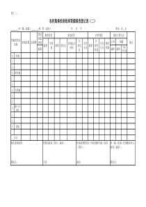 表十二：农村集体经济组织资源清查登记表(二)