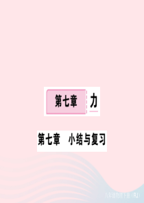 2019八年级物理下册第七章力小结与复习习题课件新版新人教版20190227221