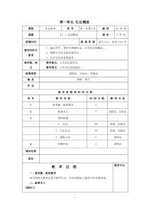 礼仪修养教案-【第一单元】