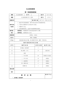 礼仪修养教案【第一堂课】