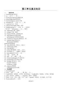 人教版八年级英语上册第三单元重点知识详解