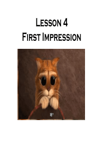 北师大版高中英语必修五Unit--13--People-Lesson-4-First-Impress