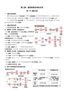 高中生物必修二-第二章-知识点总结