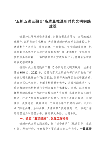 镇党委委员在区新时代文明实践中心建设工作推进会议上的发言