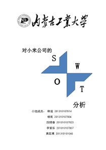 小米公司的SWOT分析以及12环境要素