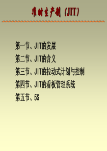 JIT准时化