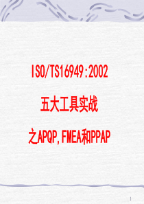 FMEA和PPAP)