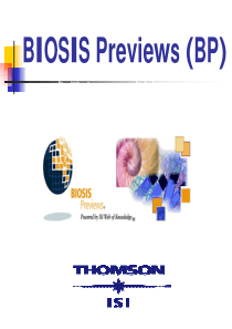 BIOSIS PREVIEWS