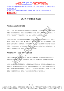 CIENA存储网络扩展方案