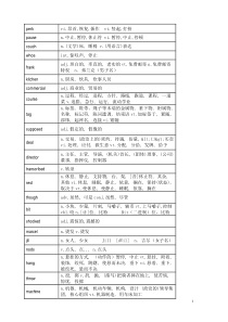 FRIENDS高频单词