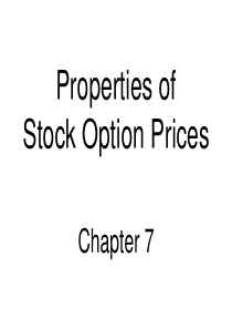 Properties ofStock Option PricesChapter 7