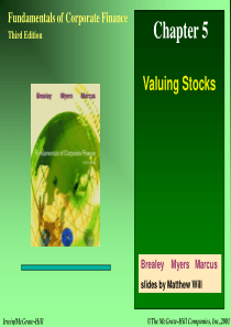 【精】lecture5ValuingStocks