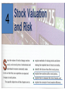 第四章stockvaluationandrisk