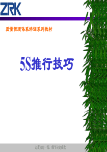 5S培训技巧