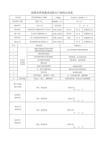 给排水管道通水试验分户验收记录表已做