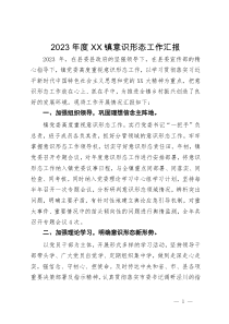 2023年度镇意识形态工作汇报