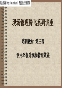 5S持续精进-活用5S提升现场管理效益