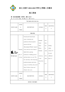 陕西省西北工业大学附属中学2022-2023学年高三上学期1月期末英语试题