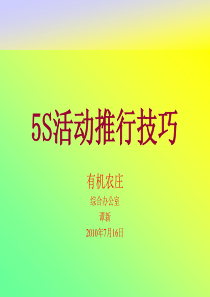 5s活动推行技巧[1]