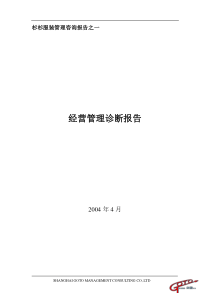 杉杉服装咨询报告之一：杉杉服装诊断报告(414)