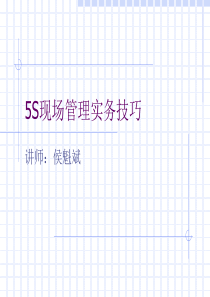 5S现场管理实务技巧（PPT 81页）