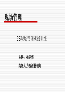 5S现场管理实战训练(慈溪)