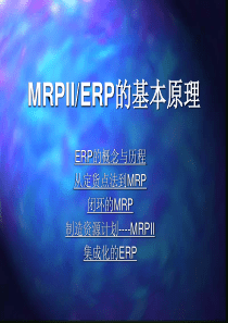 MRPIIERP的基本原理（PPT97页）