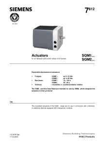 SIEMENS Actuators SQM20