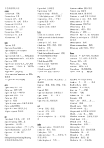 中考英语常见词组短语