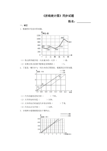 五年级《折线统计图》同步练习