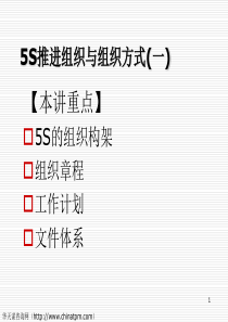 5S管理推行的培训