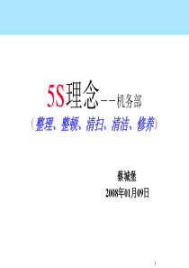 5S管理理念及定置管理