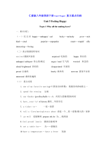 仁爱版八年级英语下册Unit-5-Topic1-复习重点归纳