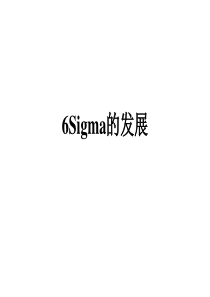 6Sigma 概述PPT30页