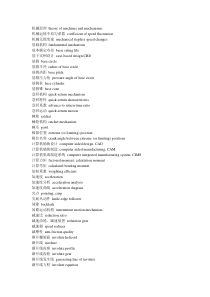 实用英语词汇系列：机械翻译词汇_Part6