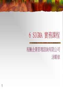 6sigma培训资料大全